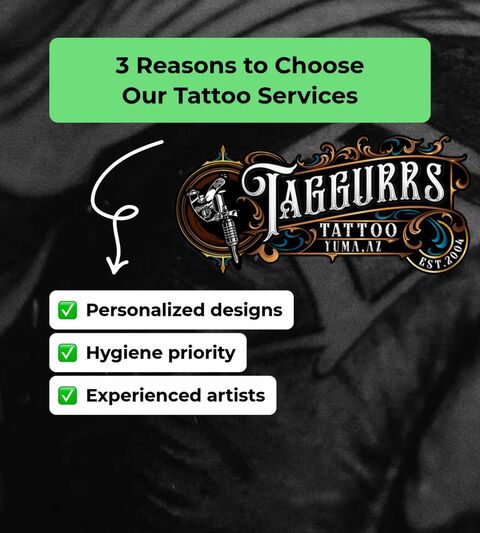 Three reasons to choose Taggurrs Tattoos graphic